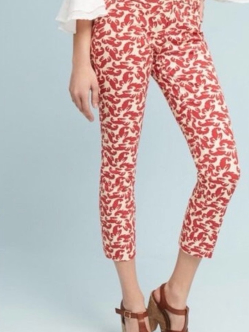 Anthropologie Essential slim crop pants